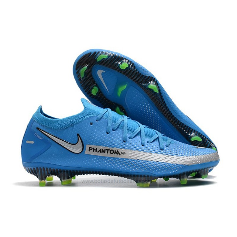 Nike Phantom Gt Elite Fg Azul Plata